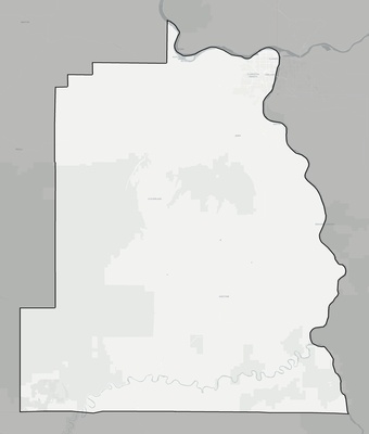 Asotin County WA county basemap context