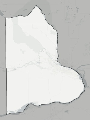 Benton County WA county basemap context