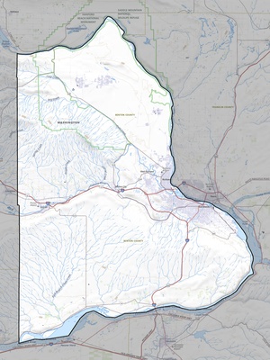 Benton County WA USGS topo map