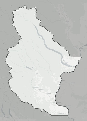 Chelan County WA county basemap context