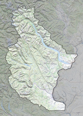 Chelan County WA USGS topo map