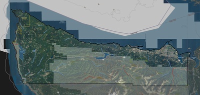 Clallam County WA USGS imagery and topo map