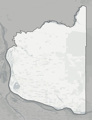 Clark County WA county basemap context