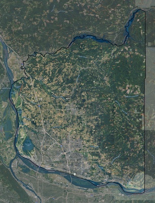 Clark County WA USGS imagery and topo map