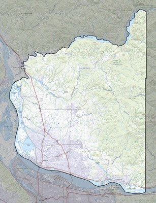 Clark County WA USGS topo map