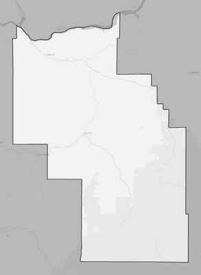Columbia County WA county basemap context
