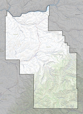 Columbia County WA USGS topo map