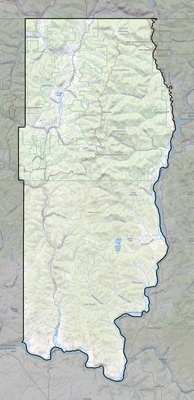Ferry County WA USGS topo map