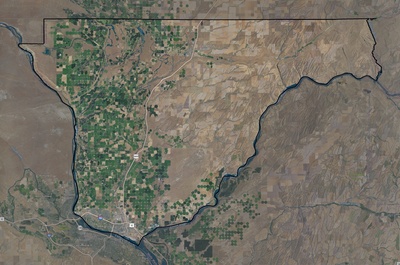 Franklin County WA USGS imagery and topo map