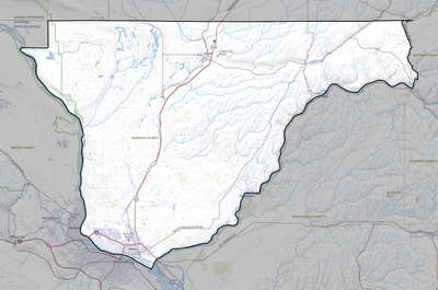 Franklin County WA USGS topo map