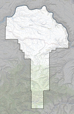 Garfield County WA USGS topo map