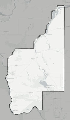 Grant County WA county basemap context