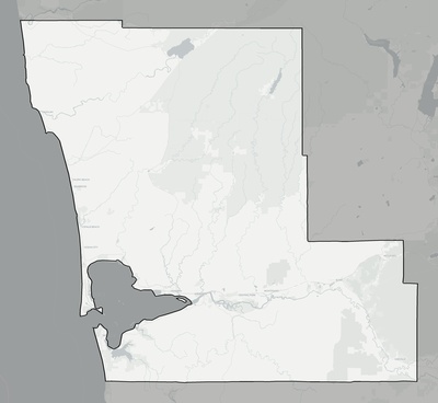 Grays Harbor County WA county basemap context