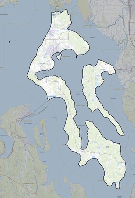 Island County WA USGS topo map