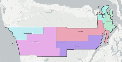Jefferson County WA school district boundaries map