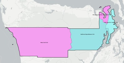 Jefferson County WA townships and subdivisions map