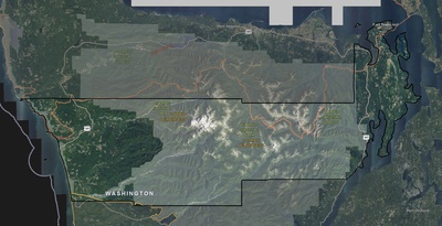 Jefferson County WA USGS imagery and topo map