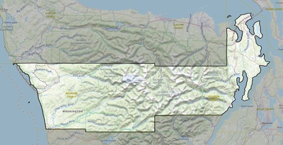 Jefferson County WA USGS topo map