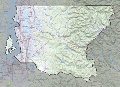 King County WA USGS topo map
