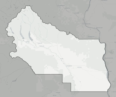 Kittitas County WA county basemap context