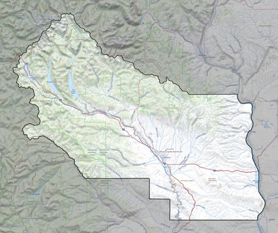 Kittitas County WA USGS topo map