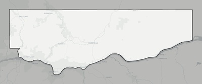 Klickitat County WA county basemap context