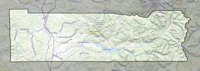 Lewis County WA USGS topo map