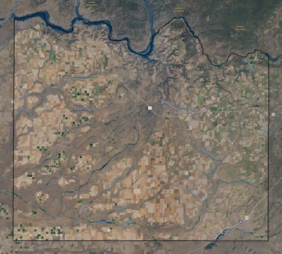 Lincoln County WA USGS imagery and topo map