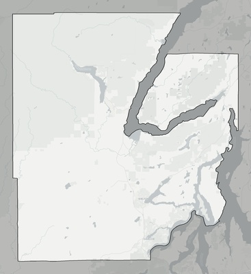 Mason County WA county basemap context