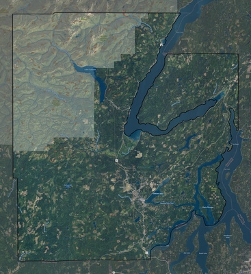 Mason County WA USGS imagery and topo map