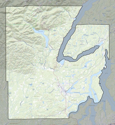 Mason County WA USGS topo map