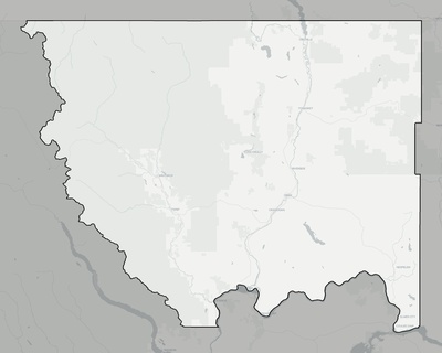 Okanogan County WA county basemap context