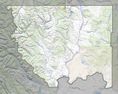 Okanogan County WA USGS topo map