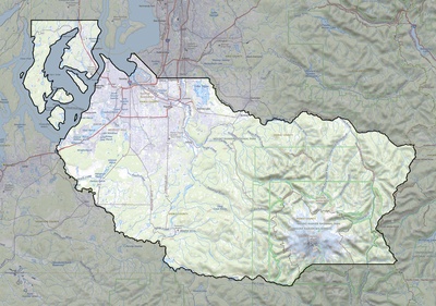 Pierce County WA USGS topo map