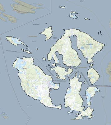 San Juan County WA USGS topo map
