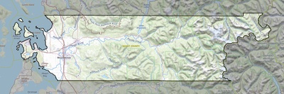 Skagit County WA USGS topo map