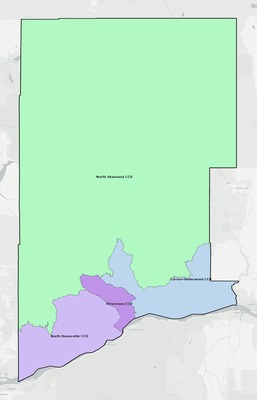 Skamania County WA townships and subdivisions map