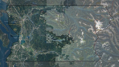 Snohomish County WA USGS imagery and topo map