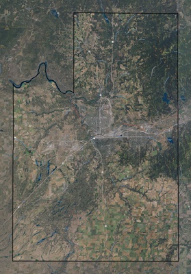 Spokane County WA USGS imagery and topo map