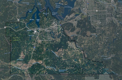 Thurston County WA USGS imagery and topo map