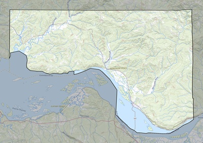 Wahkiakum County WA USGS topo map