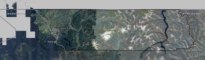 Whatcom County WA USGS imagery and topo map