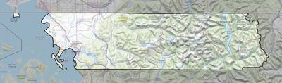 Whatcom County WA USGS topo map