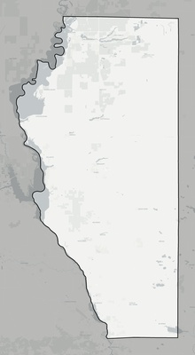 Adams County WI county basemap context