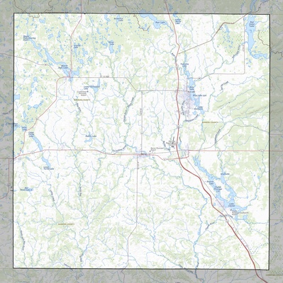 Barron County WI USGS topo map