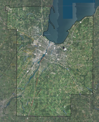 Brown County WI USGS imagery and topo map
