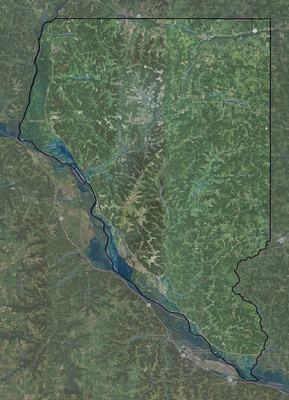Buffalo County WI USGS imagery and topo map