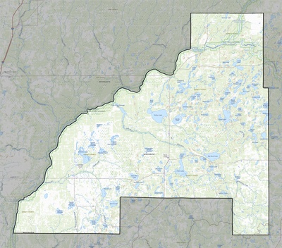 Burnett County WI USGS topo map