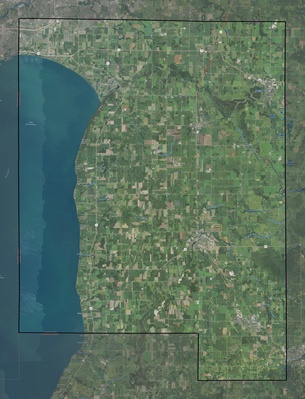 Calumet County WI USGS imagery and topo map