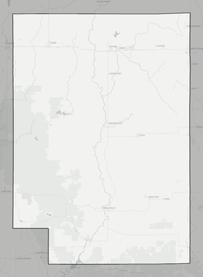 Clark County WI county basemap context